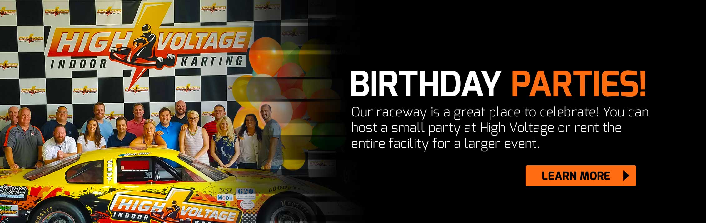 Birthday Parties at High Voltage Indoor Karting, near me in Cleveland, Ohio